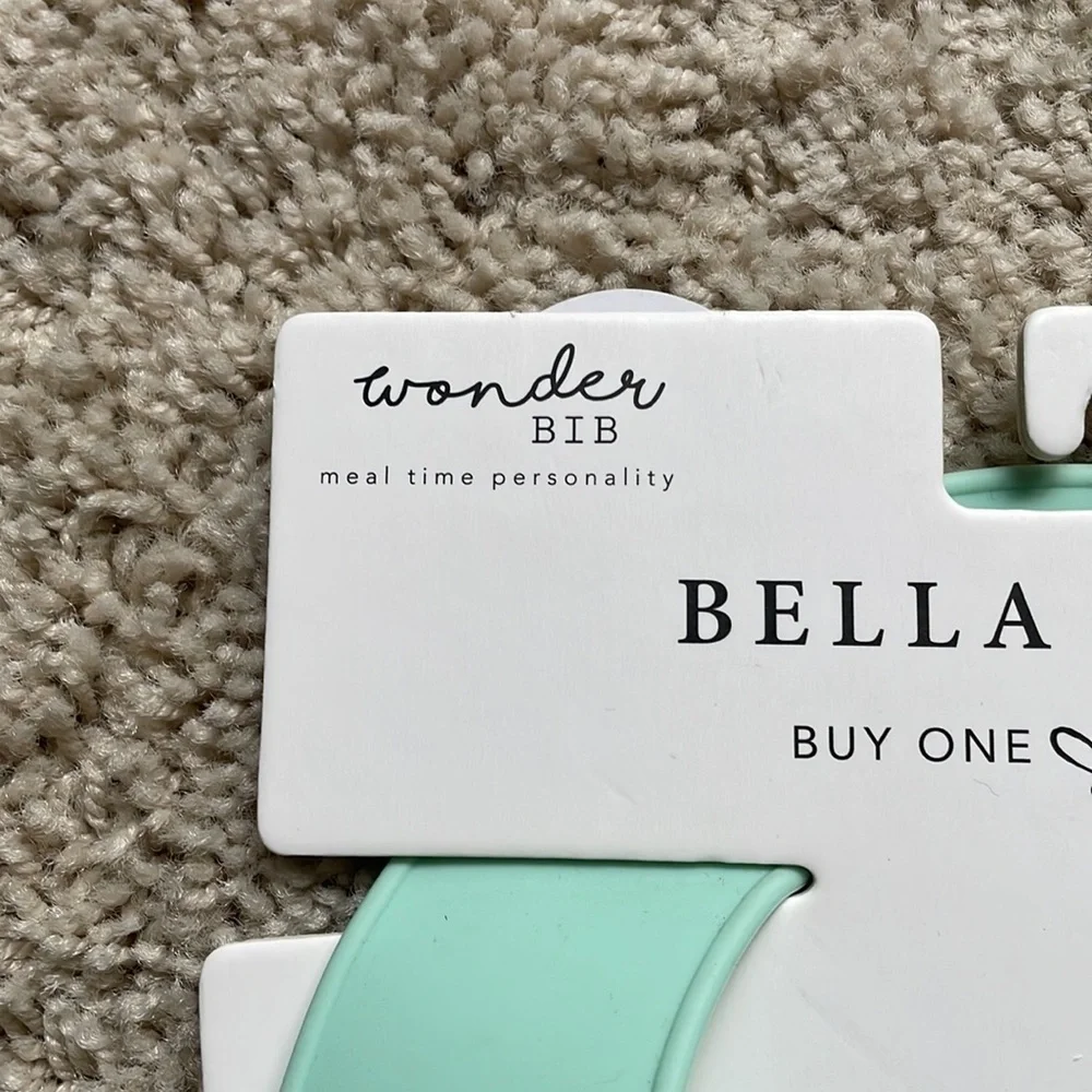 Bella Tunno Wonder Bib for Baby Silicone Teal Mother Earth NWT Little Activist